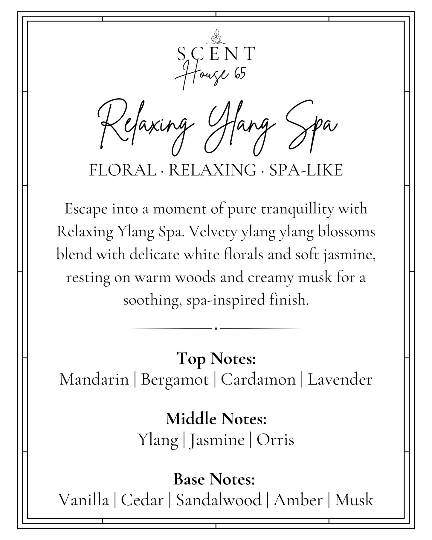 Relaxing Ylang Spa Wax Melt