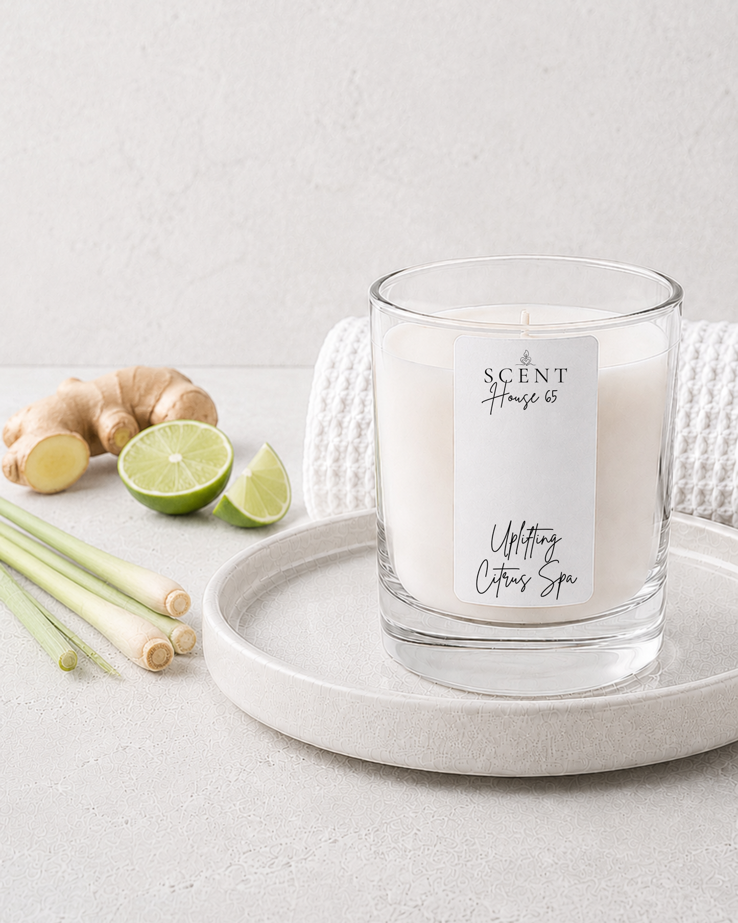 Uplifting Citrus Spa Candle 220g