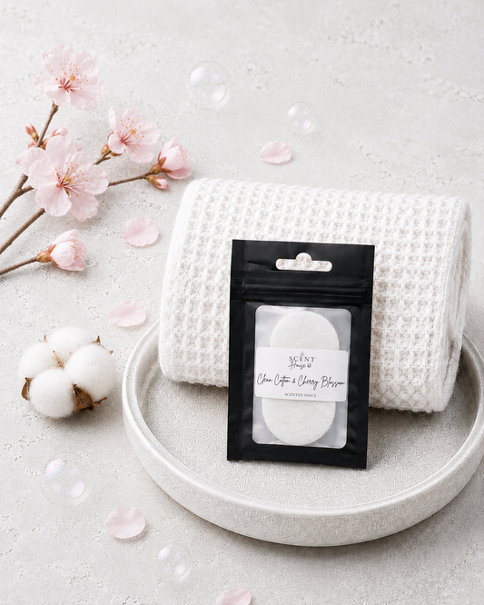 Clean Cotton & Cherry Blossom Scented Discs
