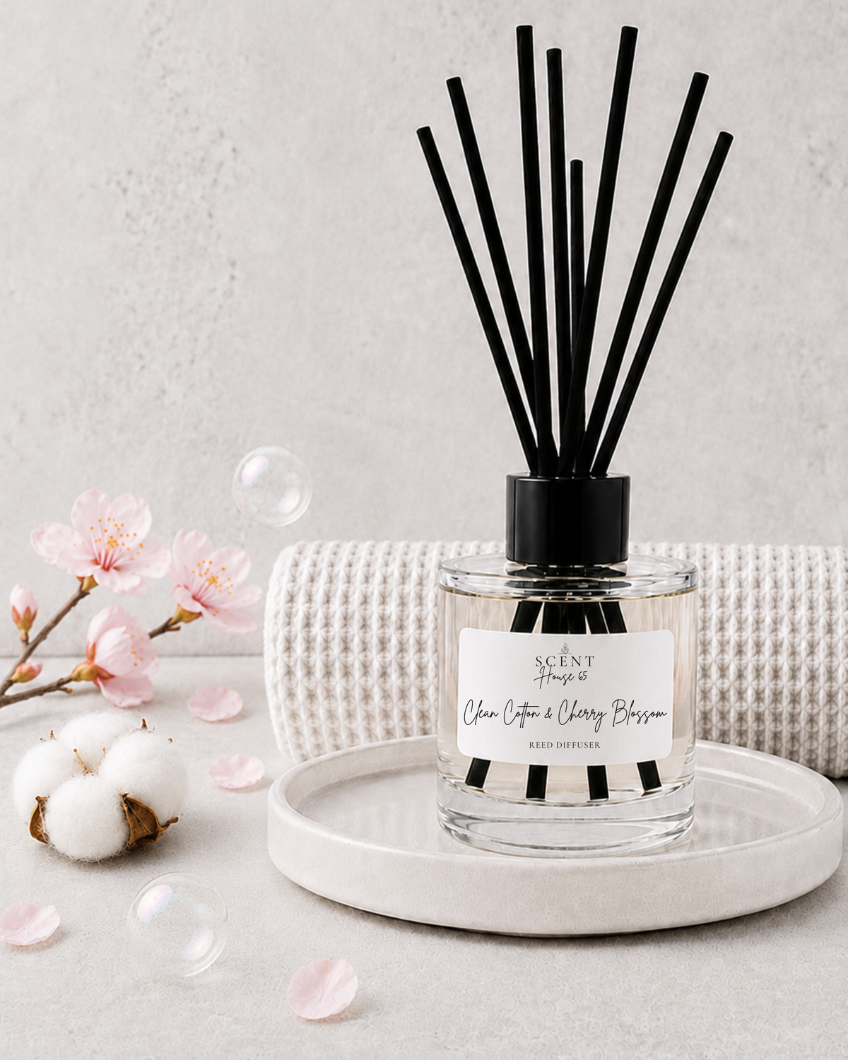 Clean Cotton & Cherry Blossom Reed Diffuser