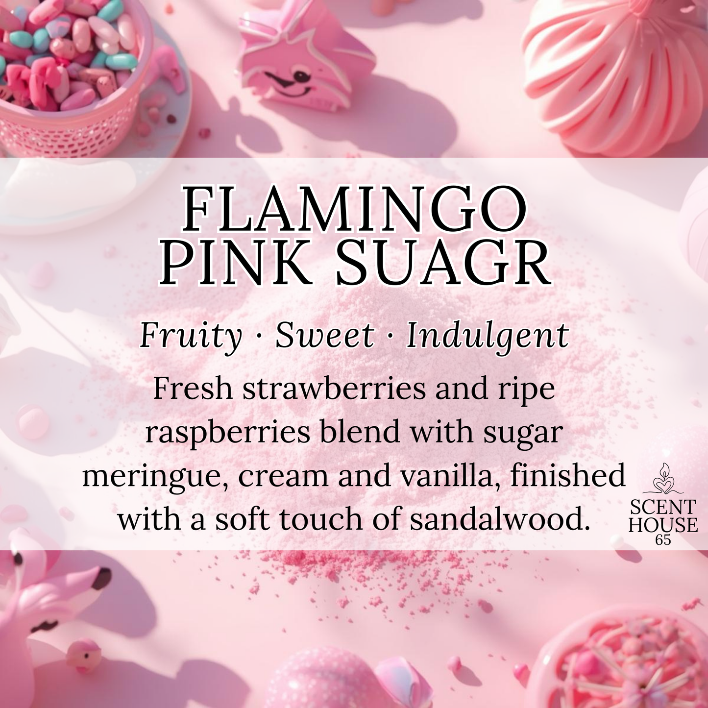 Flamingo Pink Sugar Wax Melt