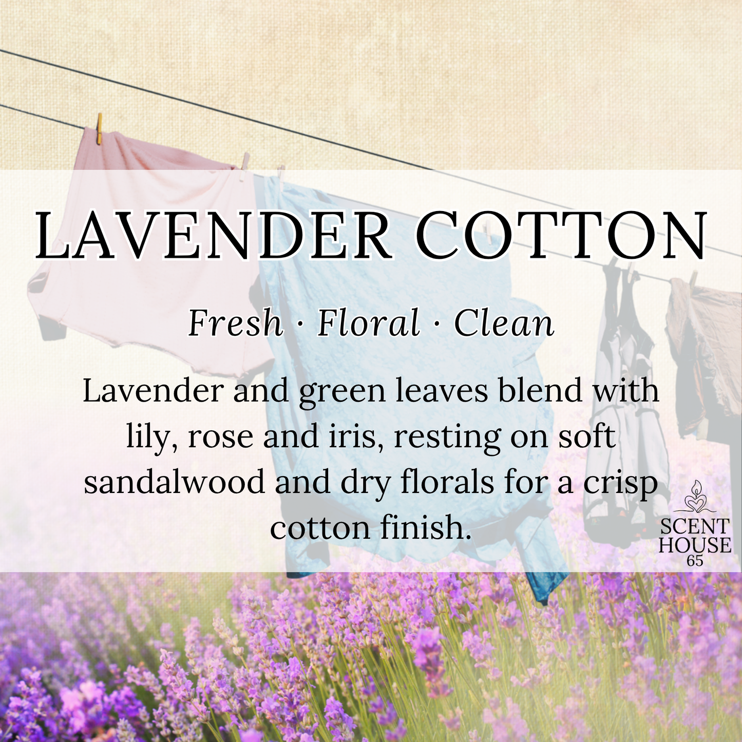 Lavender Cotton Wax Melt
