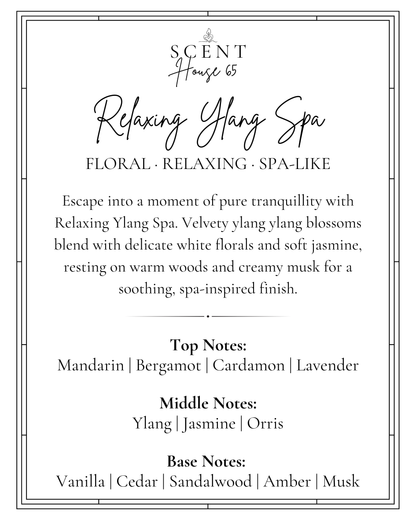 Relaxing Ylang Spa Reed Diffuser