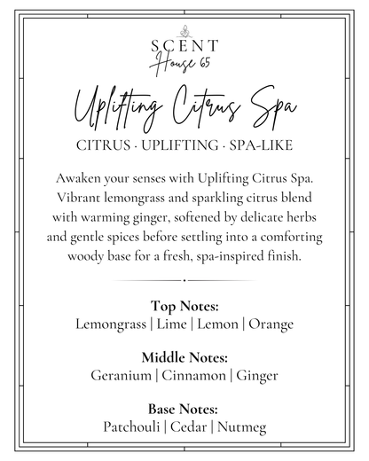 Uplifting Citrus Spa Candle 220g